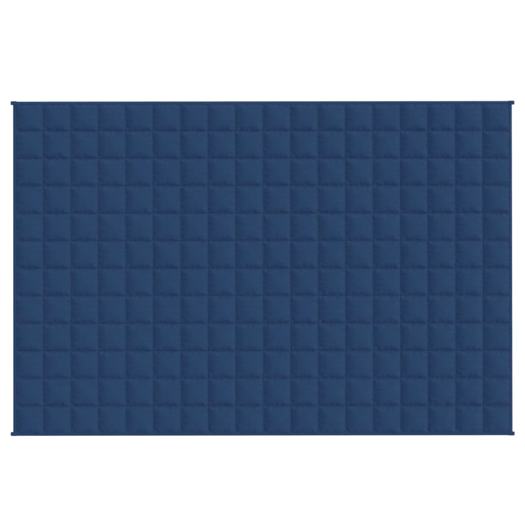 Vidaxx couverture lestée 122x183 cm 9 kg tissu bleu
