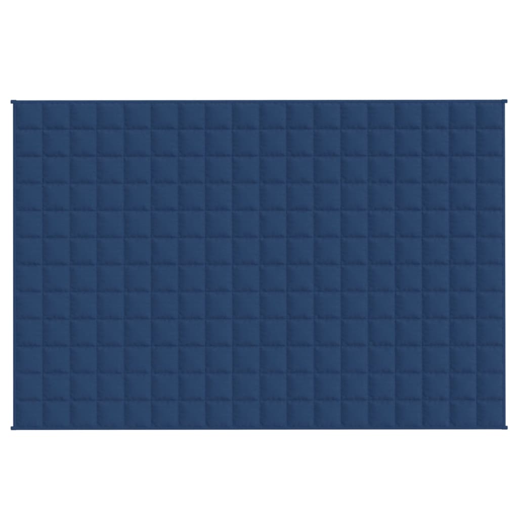 VIDAXL Coperta debole 122x183 cm 9 kg di tessuto blu