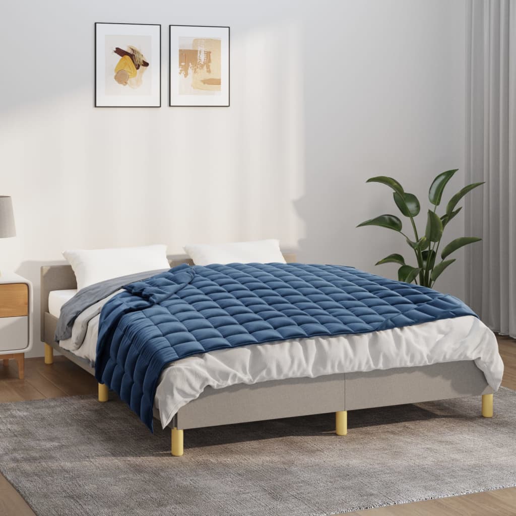 Vidaxx couverture lestée 140x200 cm 6 kg tissu bleu