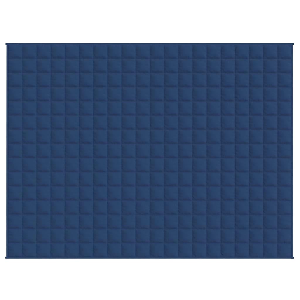 Vidaxx couverture lestée 152x203 cm 7 kg tissu bleu