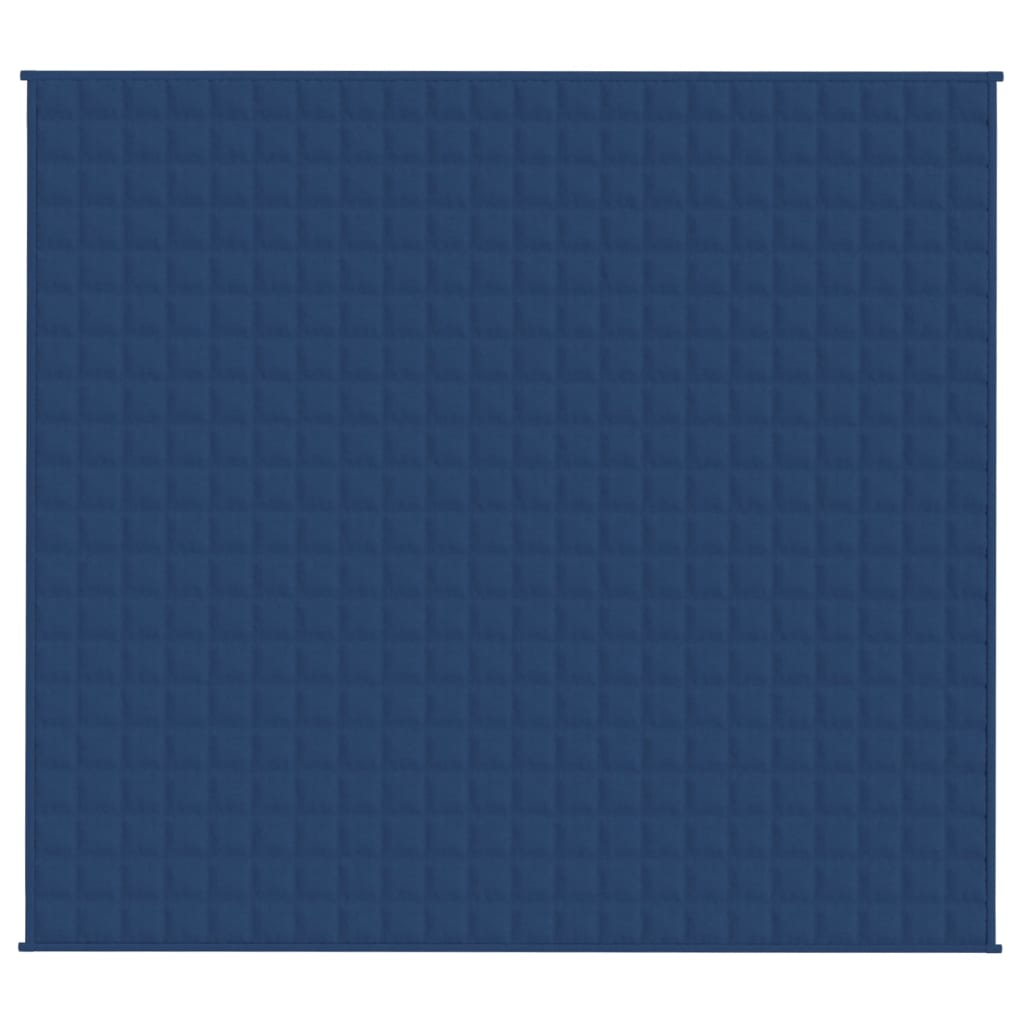 VIDAXL Coperta debole 200x230 cm 9 kg di tessuto blu