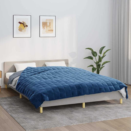 Vidaxx couverture lestée 220x240 cm 11 kg tissu bleu