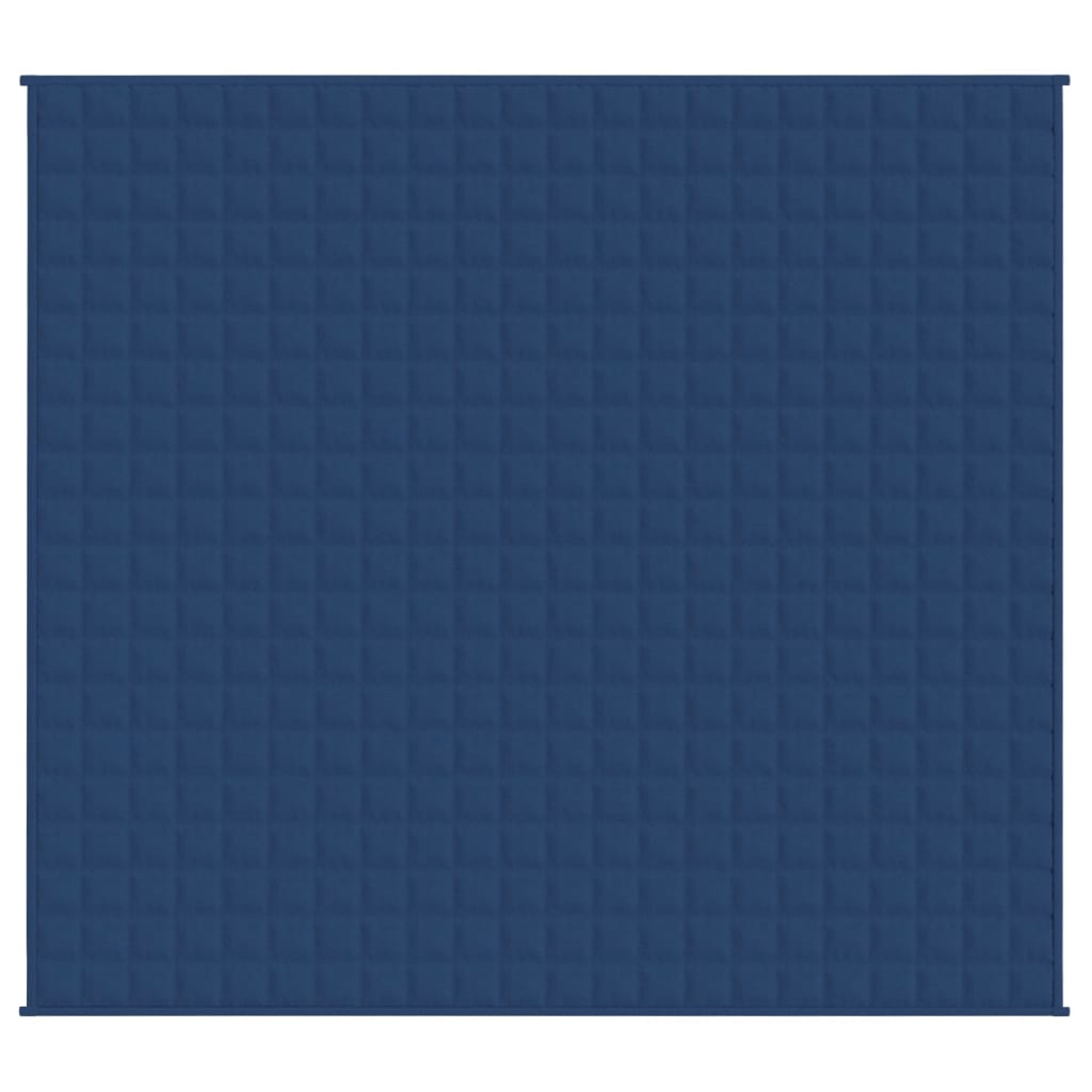Vidaxx couverture lestée 220x230 cm 15 kg tissu bleu