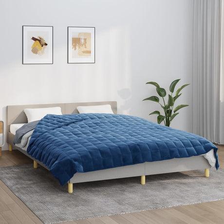 Vidaxx couverture lestée 220x240 cm 15 kg tissu bleu