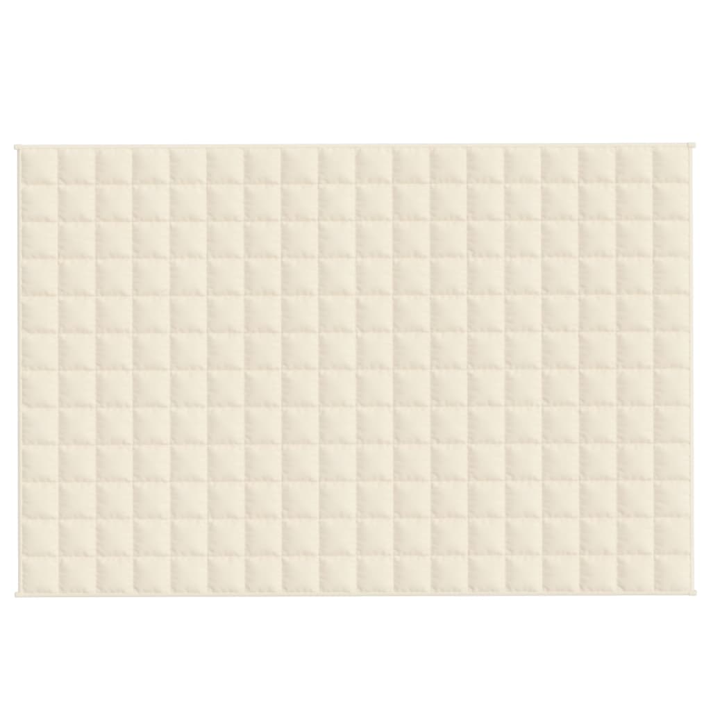 Vidaxx couverture lestée 122x183 cm 5 kg tissu crème clair