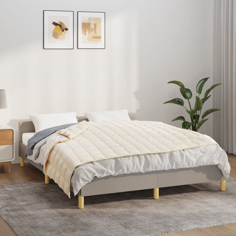 Vidaxx couverture lestée 122x183 cm 5 kg tissu crème clair