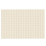 Vidaxl Weakage Blanket 122x183 cm 9 kg de tela crema de luz -Coleada