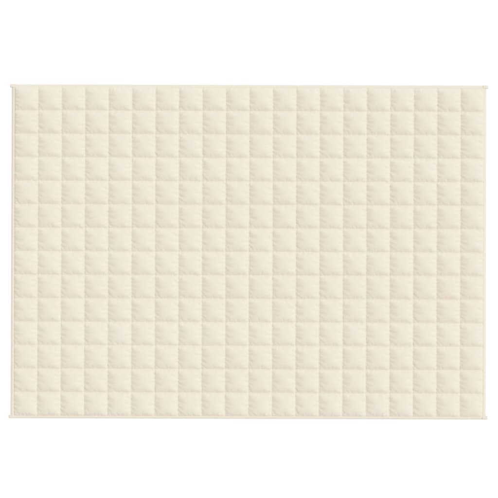Vidaxx couverture lestée 135x200 cm 6 kg tissu crème clair