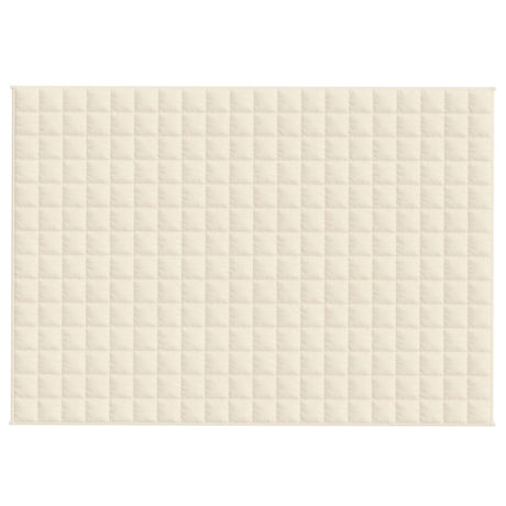 Vidaxx couverture lestée 135x200 cm 6 kg tissu crème clair
