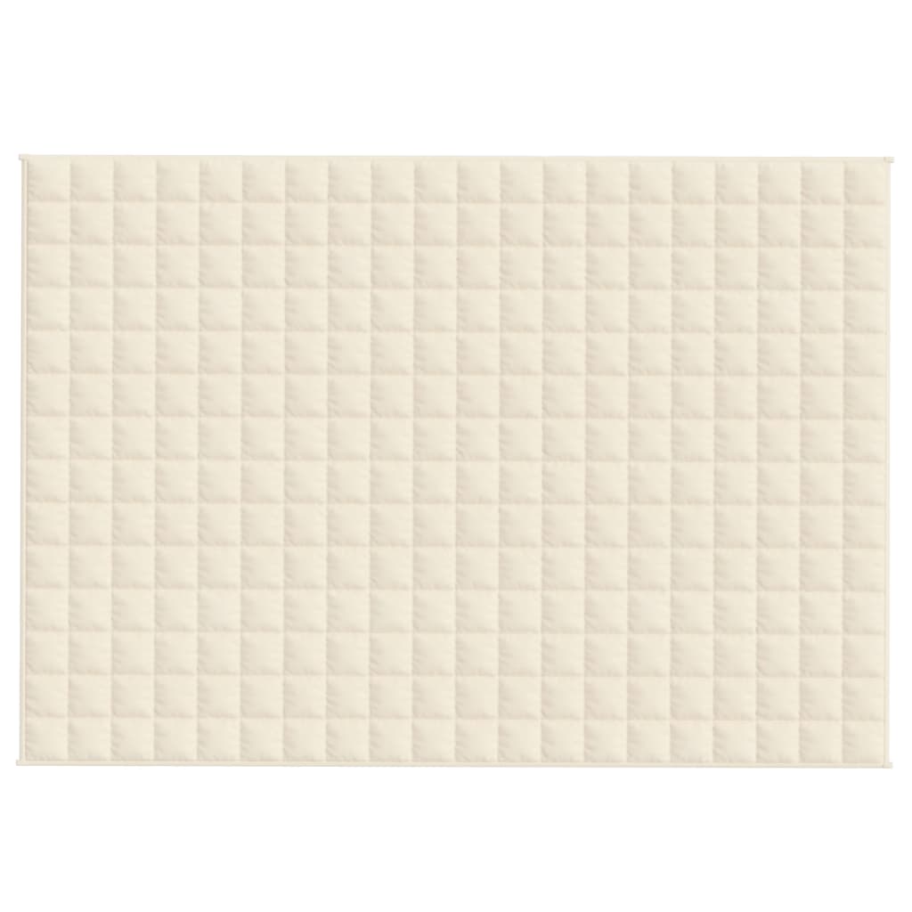 VIDAXL Coperta debole 135x200 cm 10 kg di crema leggera in tessuto