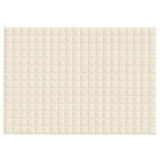 VIDAXL Coperta debole 135x200 cm 10 kg di crema leggera in tessuto