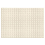Vidaxx couverture lestée 137x200 cm 10 kg tissu crème clair