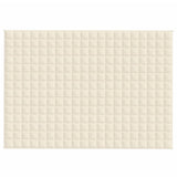 Vidaxx couverture lestée 140x200 cm 10 kg tissu crème clair