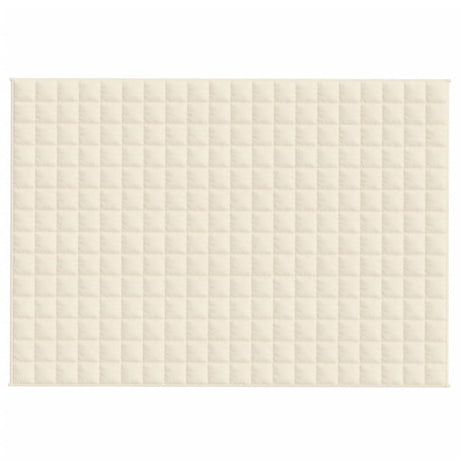 Vidaxx couverture lestée 140x200 cm 10 kg tissu crème clair