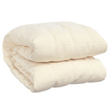 VIDAXL Coperta debole 152x203 cm 7 kg di crema leggera in tessuto