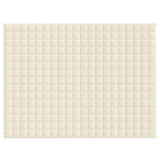 Vidaxx couverture lestée 152x203 cm 7 kg tissu crème clair