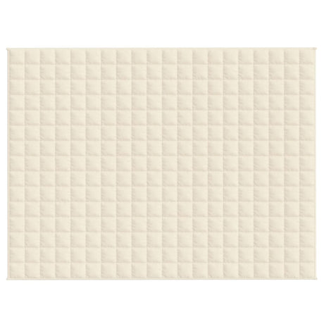 Vidaxx couverture lestée 152x203 cm 7 kg tissu crème clair
