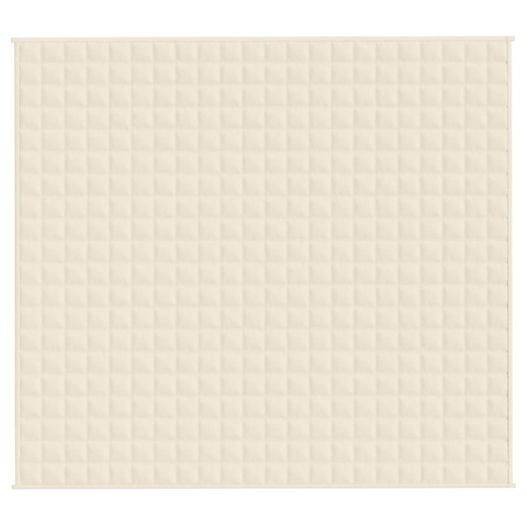Vidaxx couverture lestée 200x220 cm 9 kg tissu crème clair