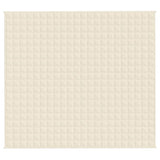 Vidaxx couverture lestée 200x220 cm 9 kg tissu crème clair