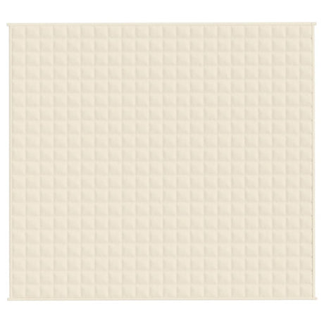 Vidaxx couverture lestée 200x220 cm 9 kg tissu crème clair