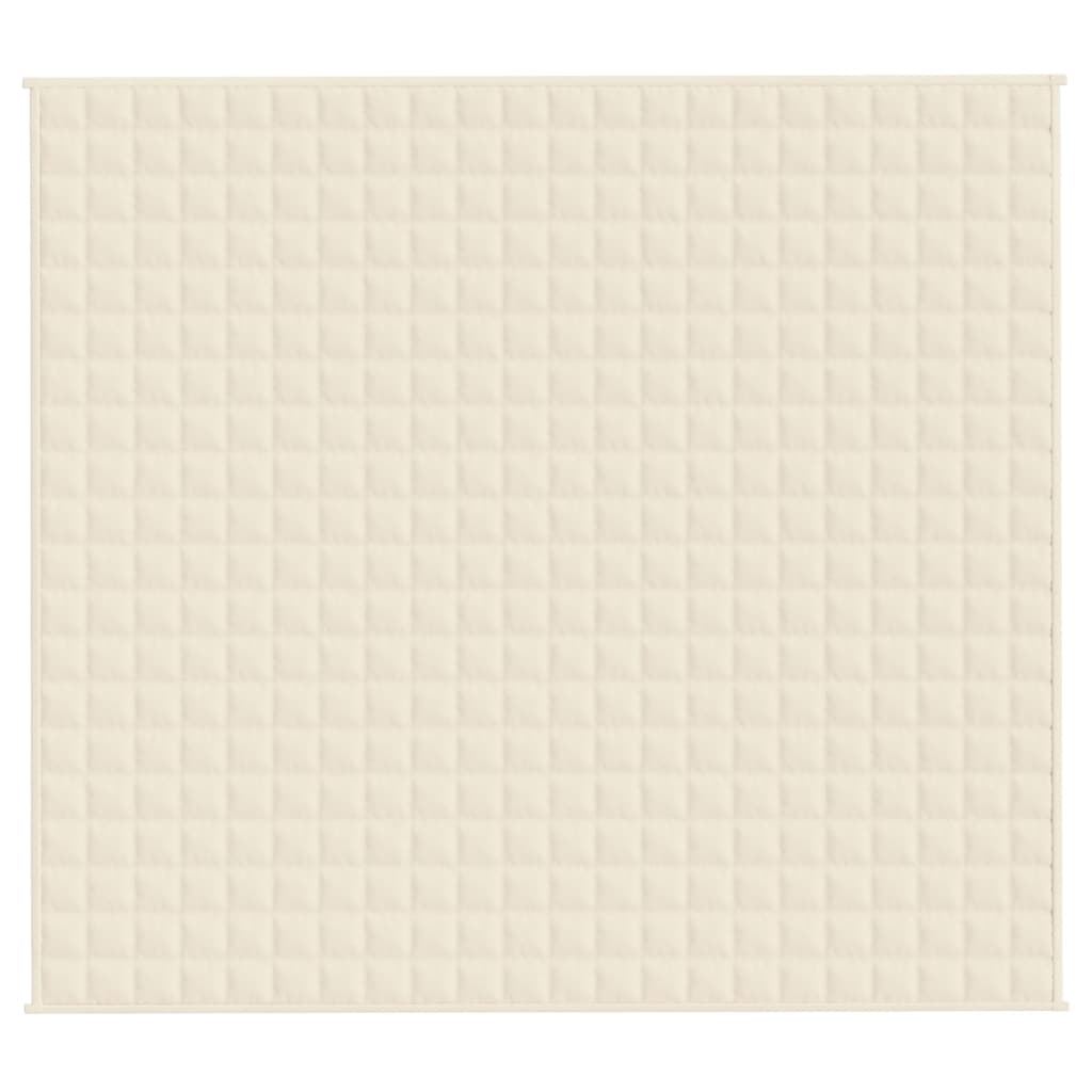 Vidaxx couverture lestée 200x230 cm 9 kg tissu crème clair
