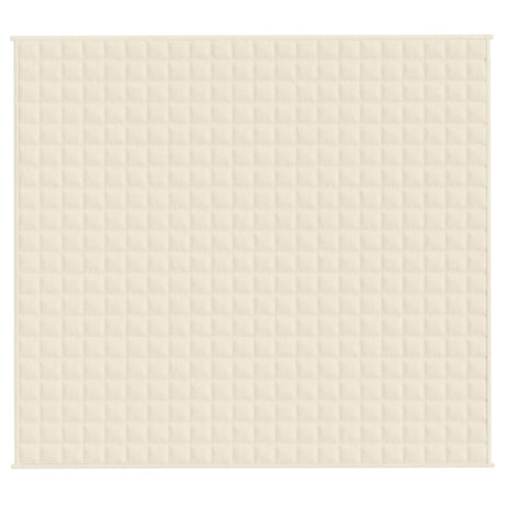 Vidaxx couverture lestée 200x230 cm 13 kg tissu crème clair