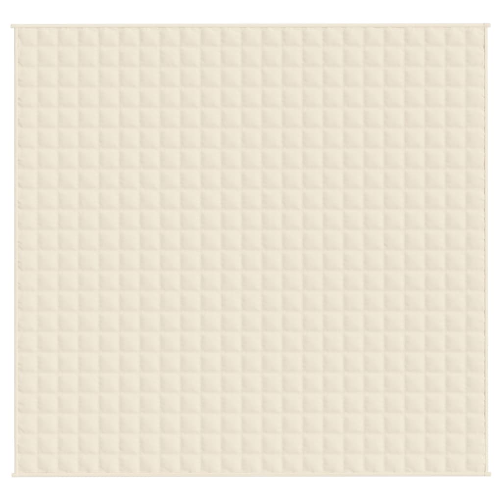 Vidaxx couverture lestée 220x230 cm 11 kg tissu crème clair