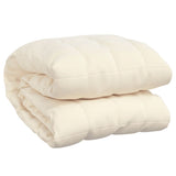 Vidaxx couverture lestée 220x230 cm 15 kg tissu crème clair