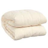 VIDAXL Coperta debole 220x230 cm 15 kg Crema leggera in tessuto