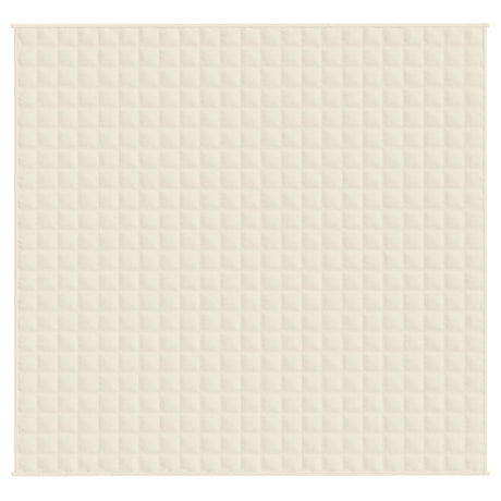 Vidaxx couverture lestée 220x230 cm 15 kg tissu crème clair