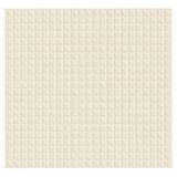 VIDAXL Coperta debole 220x230 cm 15 kg Crema leggera in tessuto