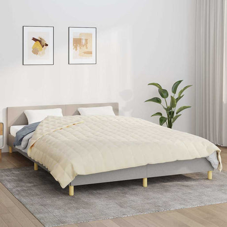 Vidaxx couverture lestée 220x240 cm 15 kg tissu crème clair