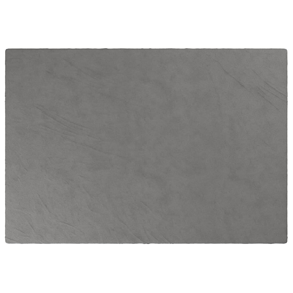 VidaXL Couverture lestée avec housse 135x200 cm 10 kg tissu gris