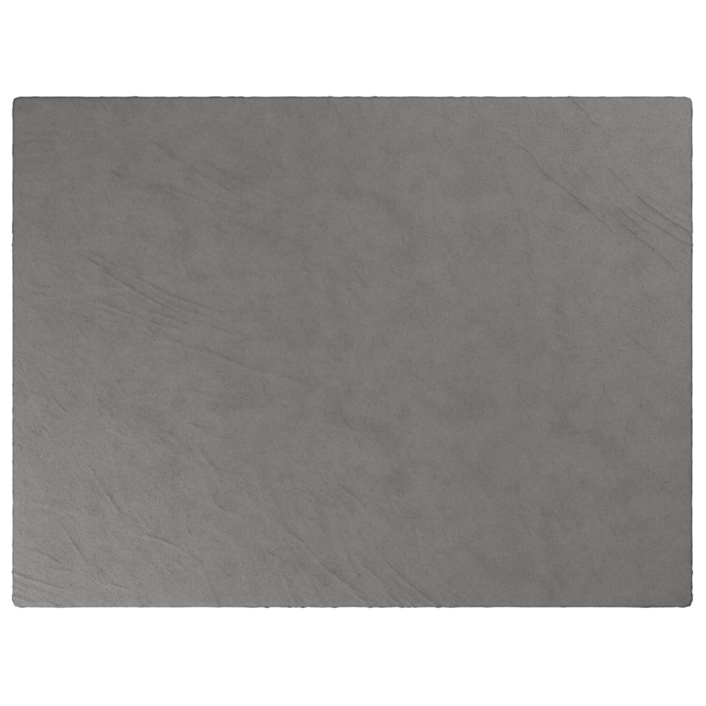Vidaxx couverture lestée avec housse 152x203 cm 7 kg tissu gris
