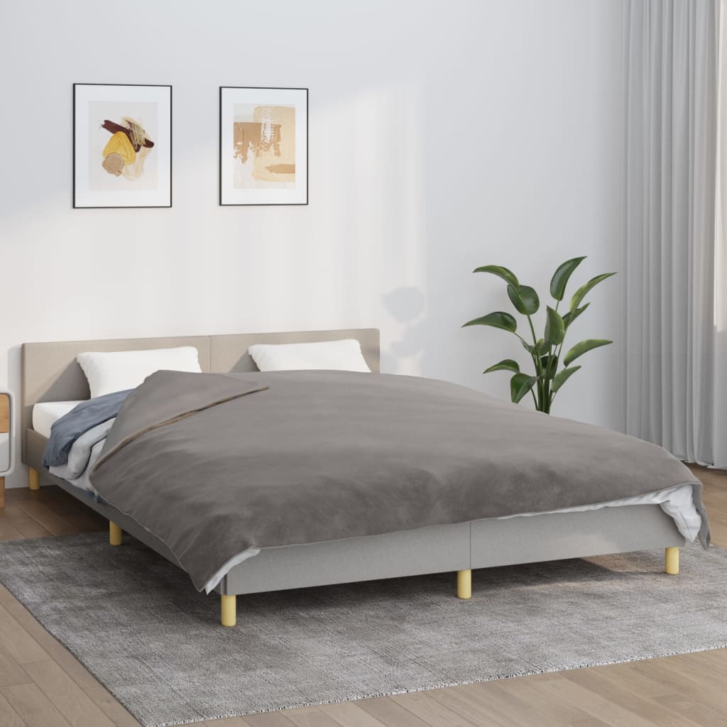 Vidaxx couverture lestée avec housse 200x230 cm 9 kg tissu gris