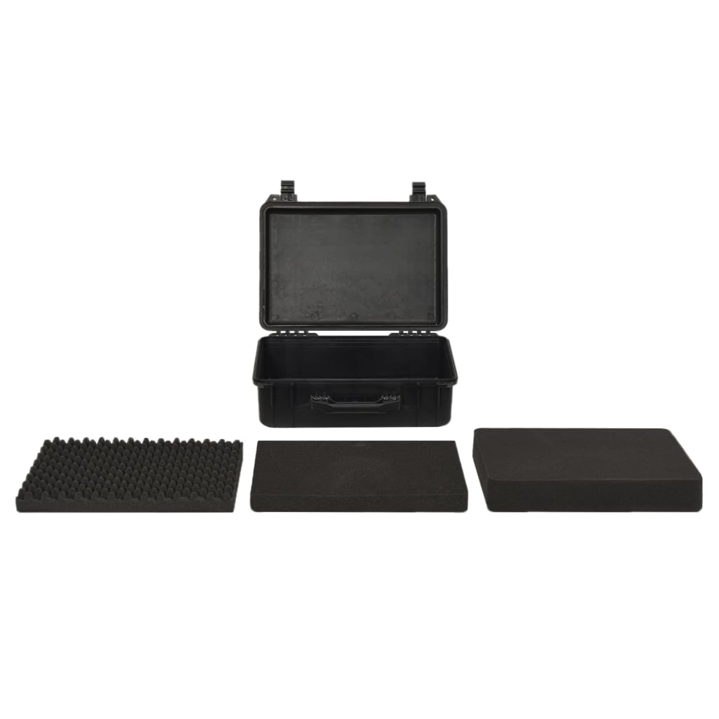 Vidaxl FlightCase portatile 47x36x18 cm pp nero