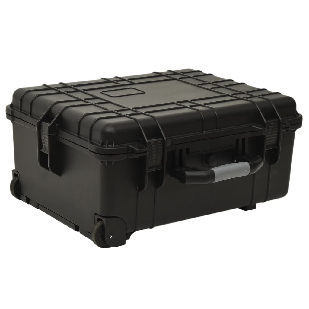 Vidaxl Flightcase on Wheels 58x45x27 cm pp negro