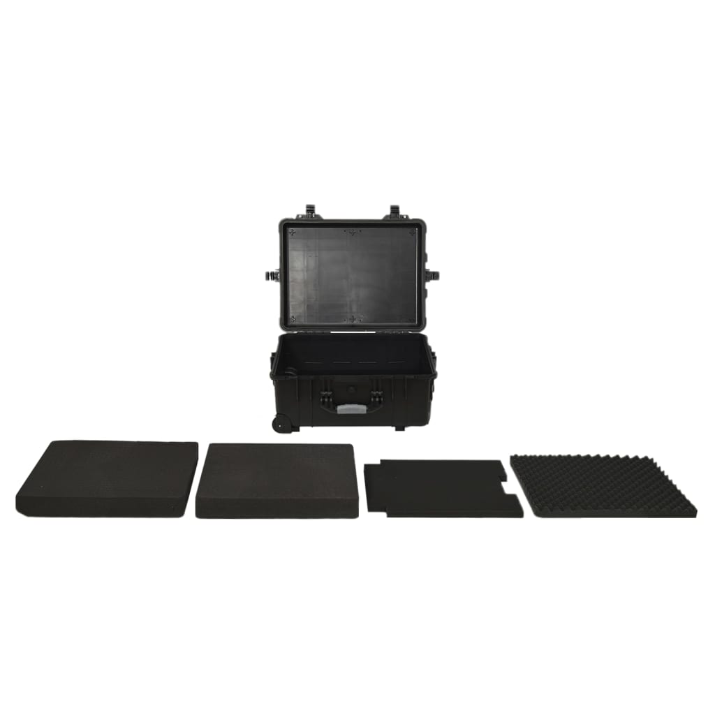 VidaXL flight case sur roulettes 58x45x27 cm pp noir