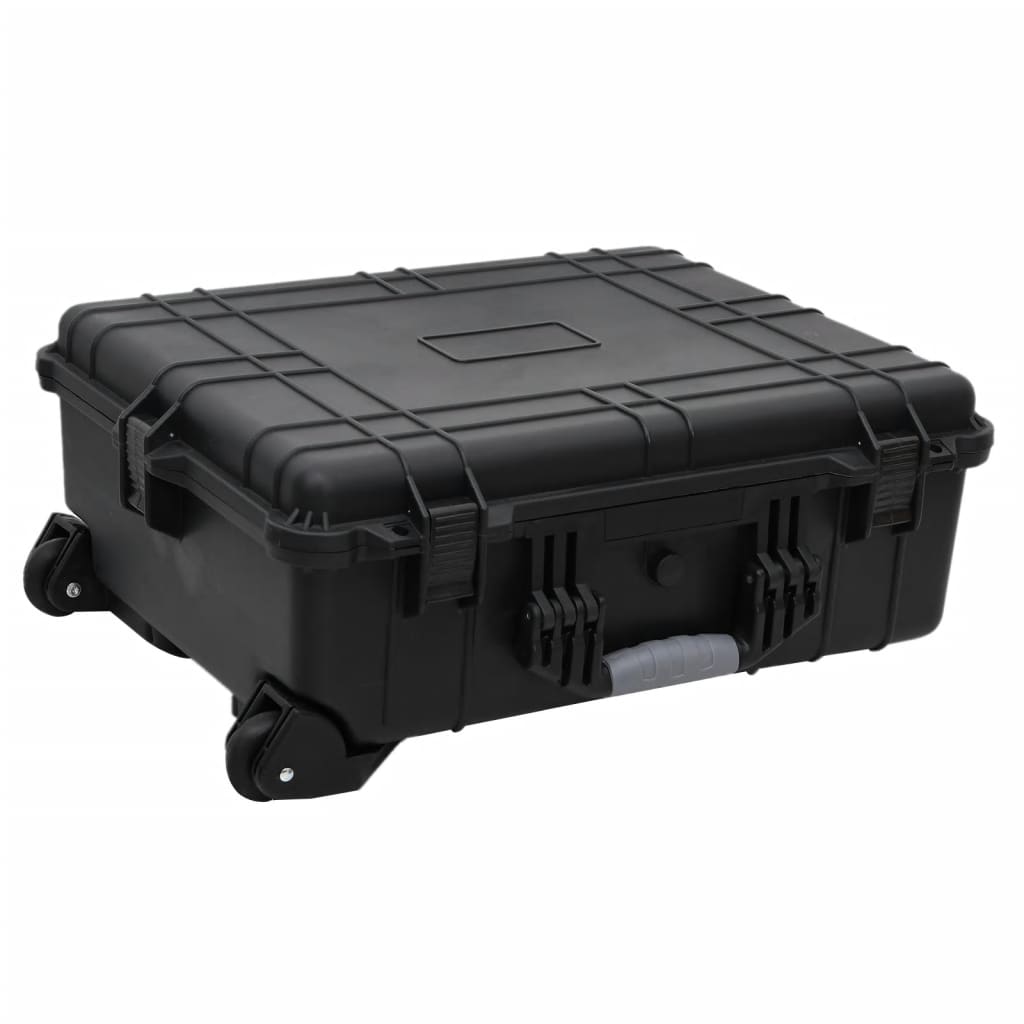 Vidaxl Flightcase on wheels 63x50x23 cm pp black