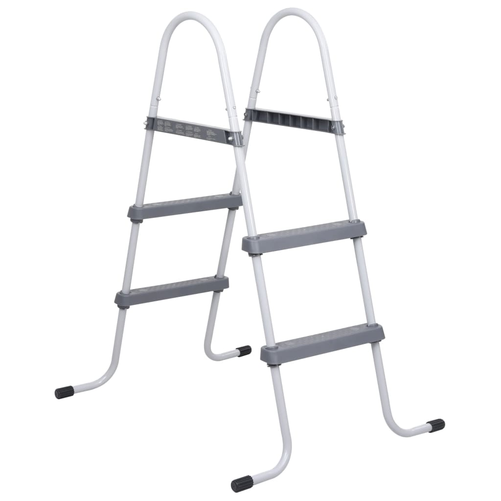 VidaXL échelle de piscine 84 cm gris acier