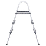 VidaXL échelle de piscine 84 cm gris acier