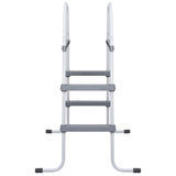 VidaXL échelle de piscine 84 cm gris acier