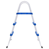 VidaXL échelle de piscine 84 cm bleu et blanc
