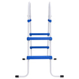 VidaXL échelle de piscine 84 cm bleu et blanc