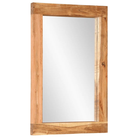 Miroir Vidaxx 70x50 cm bois d'acacia massif et verre