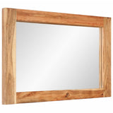 Miroir Vidaxx 70x50 cm bois d'acacia massif et verre