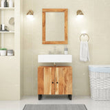 Miroir Vidaxx 70x50 cm bois d'acacia massif et verre