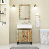 Miroir Vidaxx 70x50 cm bois massif recyclé et verre