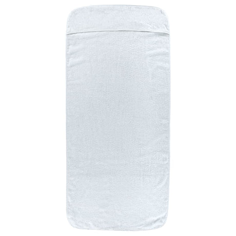 VidaXL serviettes de plage 2 pcs 400 g m² 60x135 cm tissu blanc