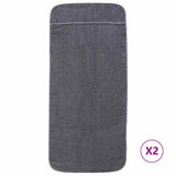 Vidaxx serviettes de plage 2 pcs 400 g m² 60x135 cm tissu anthracite